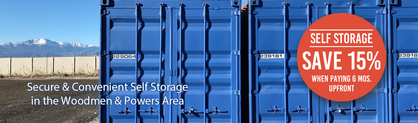 Secure & Convenient Self Storage in the Woodmen & Powers Area of Colorado Springs, Colorado